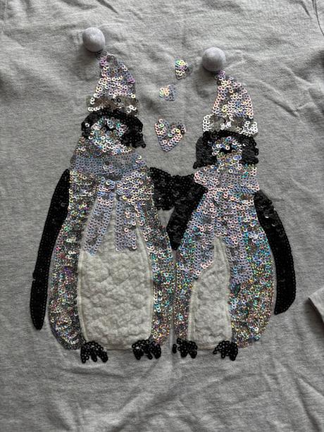 Triko šedé s flitri - v.11/12 let, f&f,152