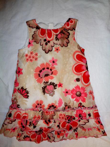 Krásné květované šaty, m&co,116