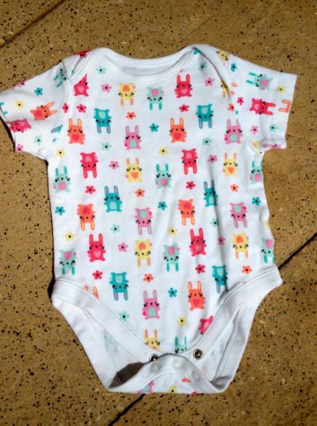 Body / bodyčko /bodyno bílé se zajíčky, f&f,74