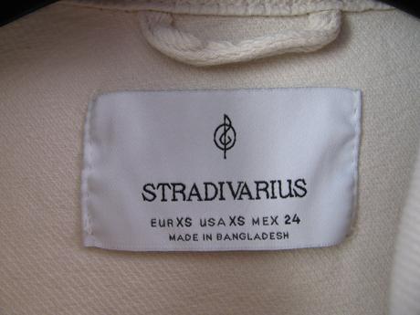 Krémová krátká dívčí bunda stradivarius, stradivarius,xs