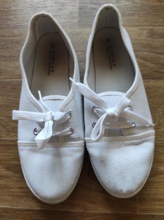 Bílé textilní baleríny, sinsay,40