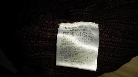 Žebrovaný bordó rolák vel. 92-98, 92