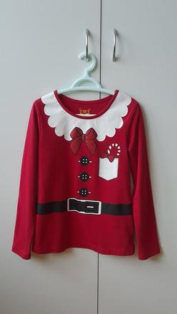 Dívčí tričko vánoční f&f v.122/128, f&f,122