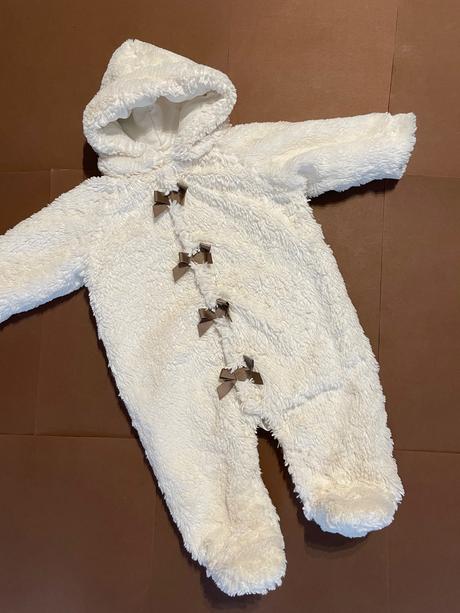 Kombinéza přechodová chlupaťoučká - v.6/9 měs, mamas & papas,74