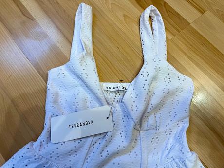 Bílé šaty terranova xs/158/164, 164