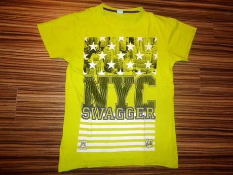 Luxusní zelené tričko s městem 158/164, 158