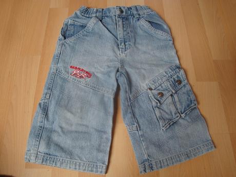 Džíny kapsáčové modré, vel. 110, 110