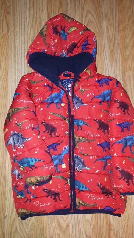 Červená bunda s dinosaury 104 george, george,104