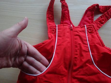 Zimní oteplovačky červené, vel. 92, c&a,92