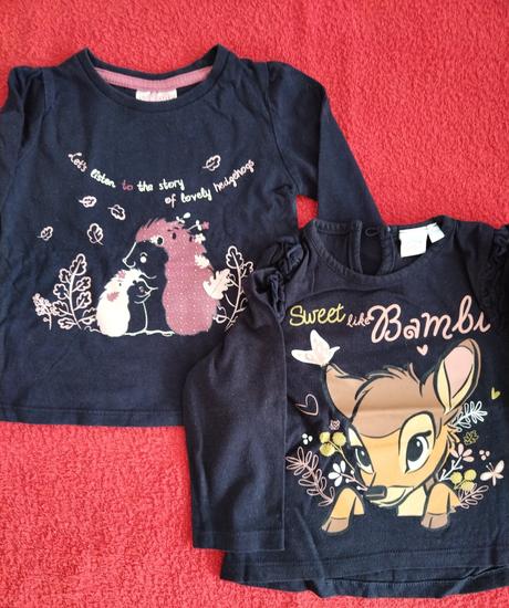 Trička s dlouhým rukávem, 80