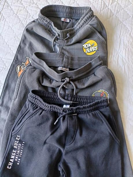 3x tepláky s fleecem, vel.134, pepco,134