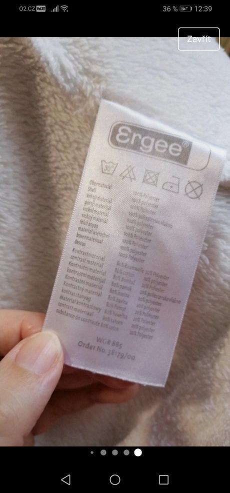 Dětská fleec. mikina, ergee, ergee,86