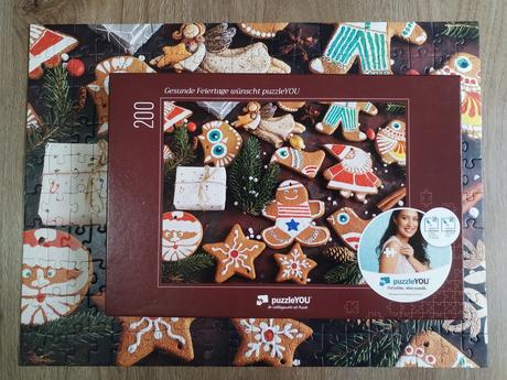 Puzzle vánoce dárkový stav, 