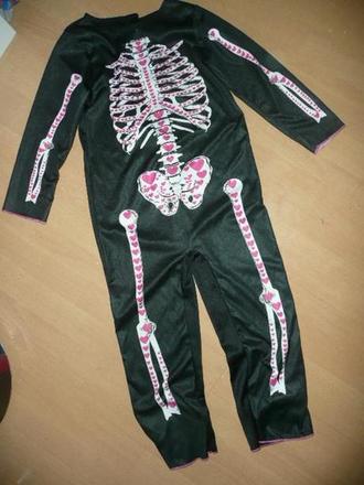 Kostým maska kostra 5/6 let 110/116 kostlivec č.9, 