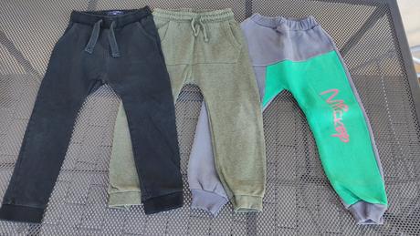 Tepláky chlapecké 3x snížený sed 104/110, next,104