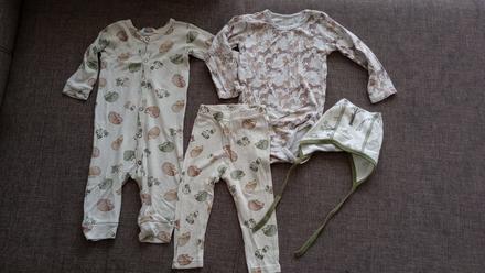 Set bambusového oblečenia veľ.74, 68–80