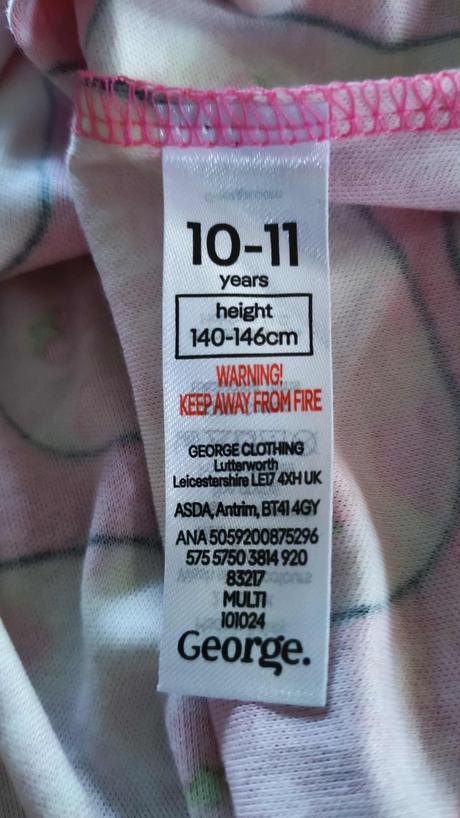 Pyžamo dívčí vel.140/146 squishmallows, george,140