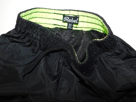 Sportovní šusťákové kalhoty, rebel,134