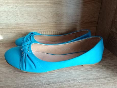 Tyrkysové baleríny vel. 40, 40