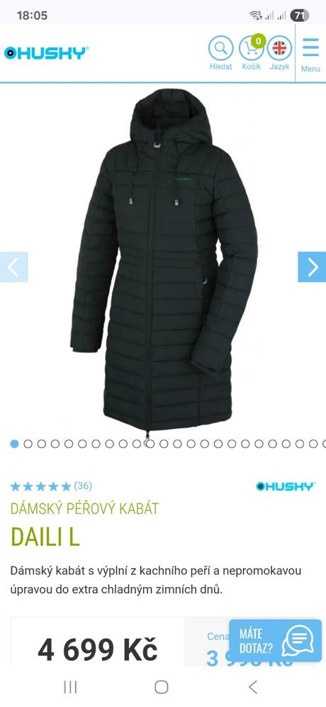 Zimni kabat husky, husky,l