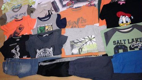 Chlapecký mix věcí vel.116-128 jaro/léto/podzim, 122–134