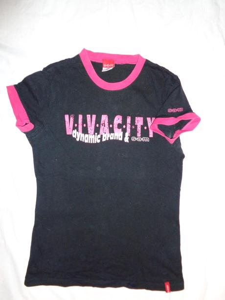 Černé bavlněné tričko sam, 176