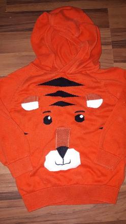 Oranžový svetr s tygrem 104 next, next,104