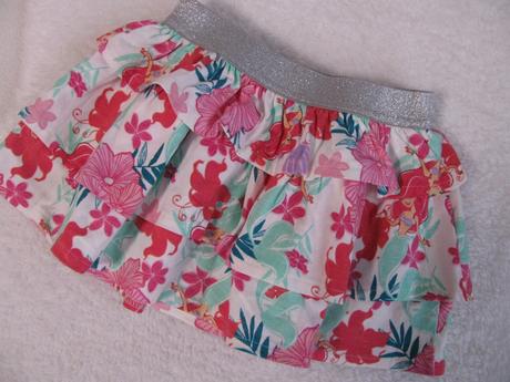 Dívčí volánková sukně s motivem víly ariel, disney,86