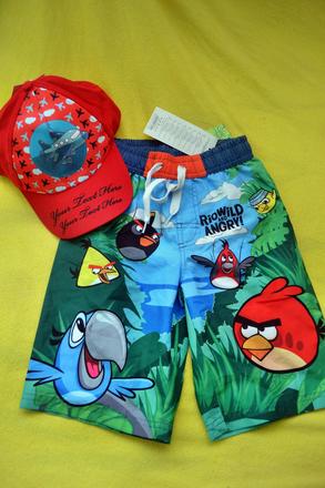 Letní kraťasy s kšiltovkou na 4-6 let, cactus clone,110