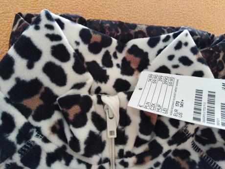 Nová fleecova leopardí mikina h&m 170, h&m,164 / 170