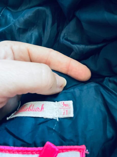 Bundička zimní modré barvy - v.6/9 měs, 74