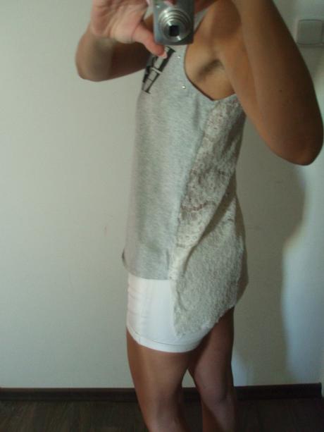 Šedé tílko jeans wear, l