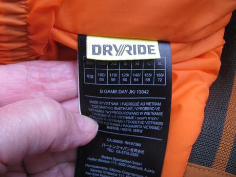 Dětská zimní lyžařská bunda s kapucí burton, burton,134