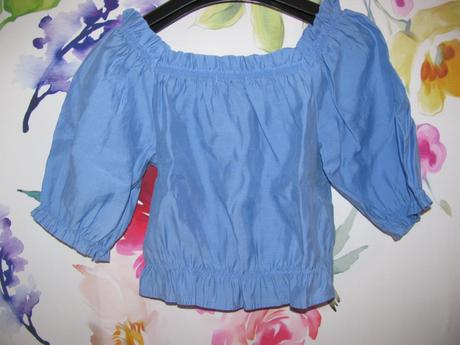 Letní plátěná halenka -crop top, reserved,146