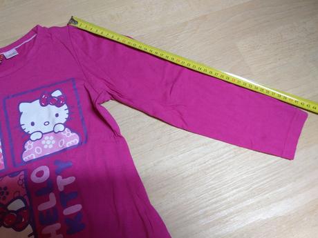 Tričko s dl. růžové hello kitty, 122