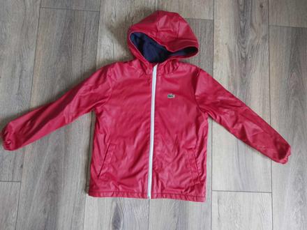 Jarní-podzimní pogumovaná bunda vel.128, lacoste,128