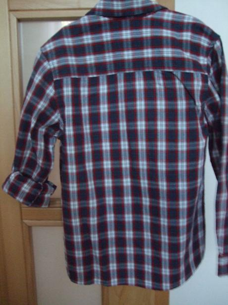 Modro-červeno-biela károvaná košeľa, f&f,128