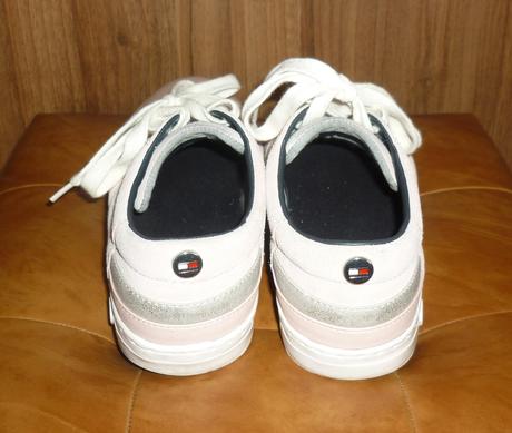 Pudrově růžové dámské kož. tenisky tommy hilfiger, tommy hilfiger,39