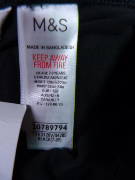 Ms nové legíny vel. 128, marks & spencer,128