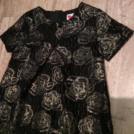 Luxusní zlato-černé šaty s podšívkou, john lewis,128