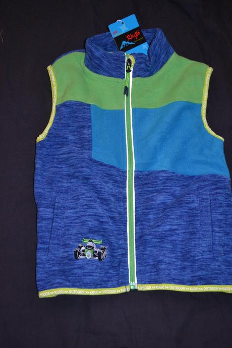 Fleece vesta kugo,na zip,98-128, kugo,98 / 110 / 122 / 128