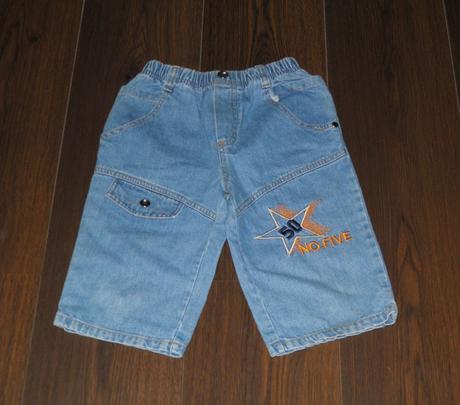 Klučičí džínové kraťasy - vel.122, c&a,122