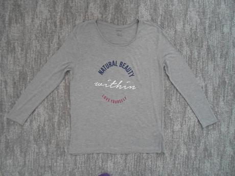 Šedé tričko triko 3/4 rukáv, esmara,m