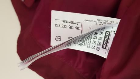 Dámská vínová červená bunda quechua s, quechua,s