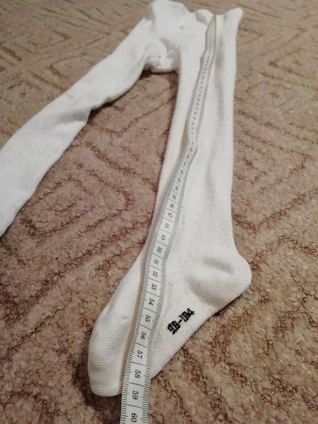 Bílé punčošky s krásným vzorem-86-92, f&f,86