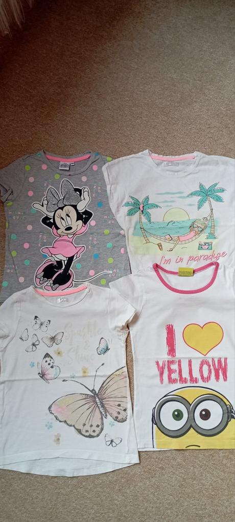 4x tričko zn."disney" vel."128", disney,128
