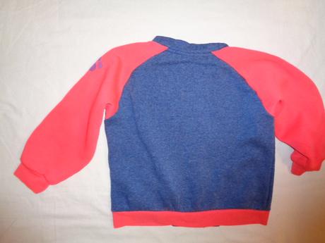 Nádherná modrooranžová propínací mikina 110/116, lonsdale,116