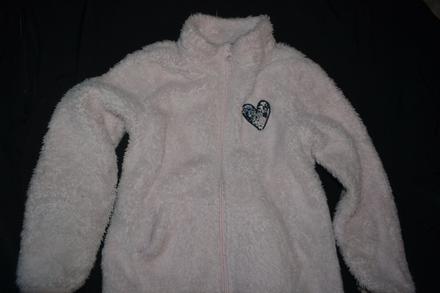 Oteplená dívčí mikina v.110/116, na zip,, lupilu,110