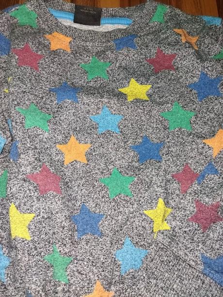 Šedá mikina s hvězdy 110 next, next,110