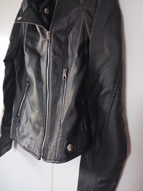 Koženková bunda biker, sinsay,m